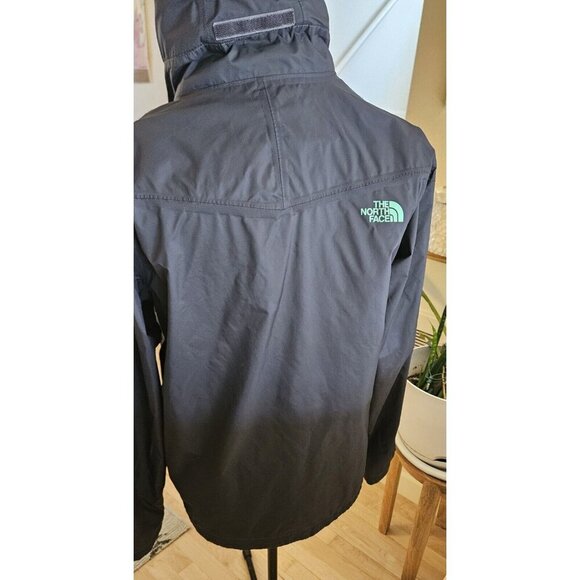 The North Face HyVent Hooded Windbreaker Ski Snow Rain Jacket Gray Men's Sz M - Picture 8 of 11